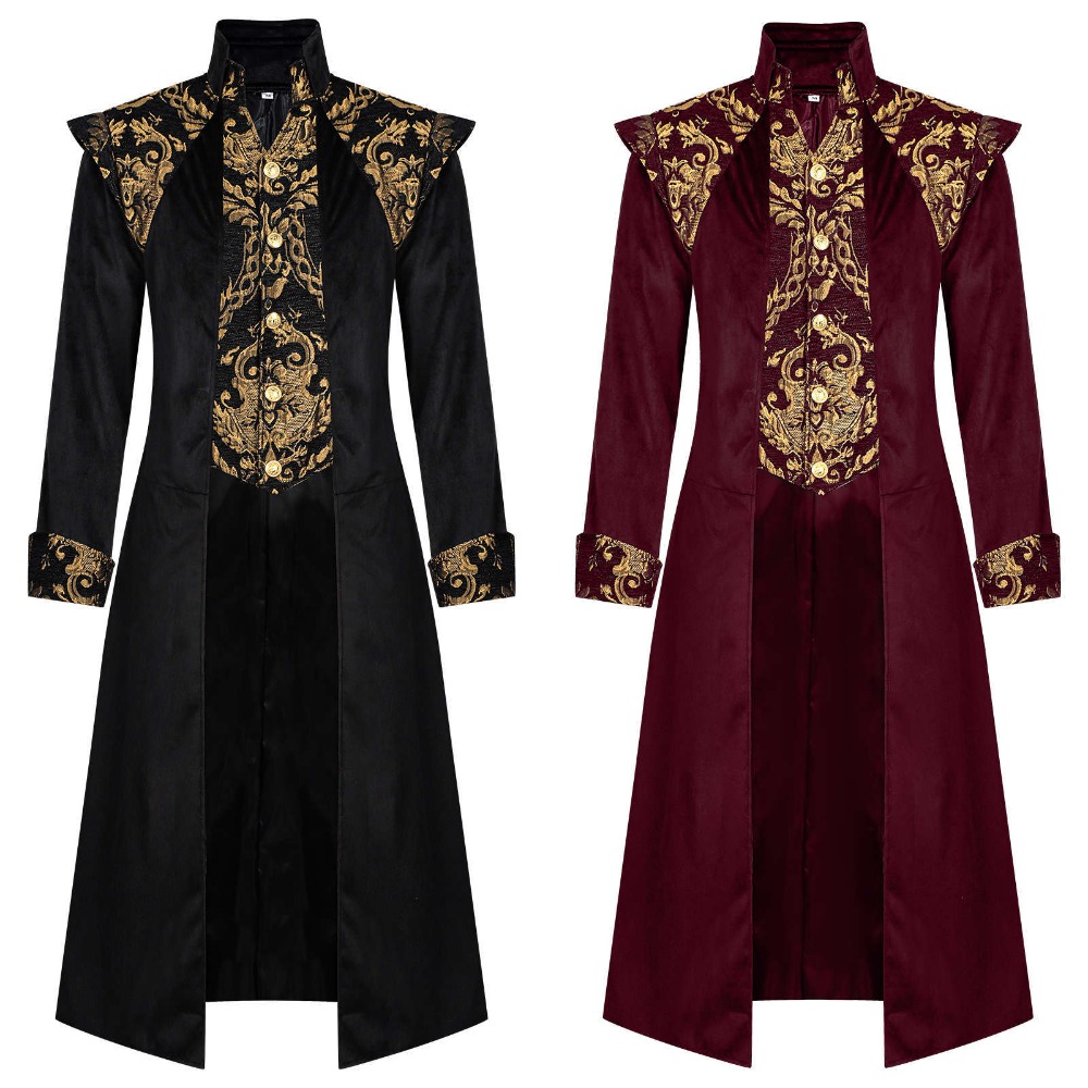 Women'S Gothic Formal Wear - Jaket Tailcoat Abad Pertengahan Steampunk Mantel