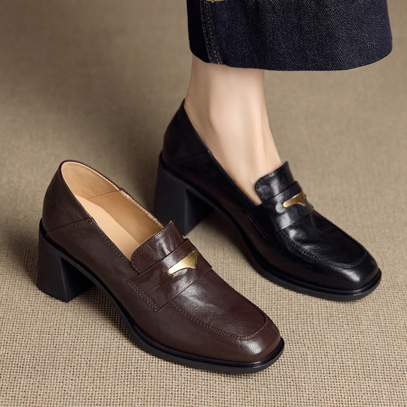 Female Formal Wear - AIYUQI Sepatu Pantofel Wanita Sol Tebal