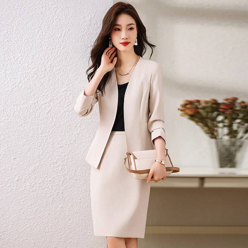Women Formal Wear Coat - Setelan Bisnis Wanita Formal dengan Rok