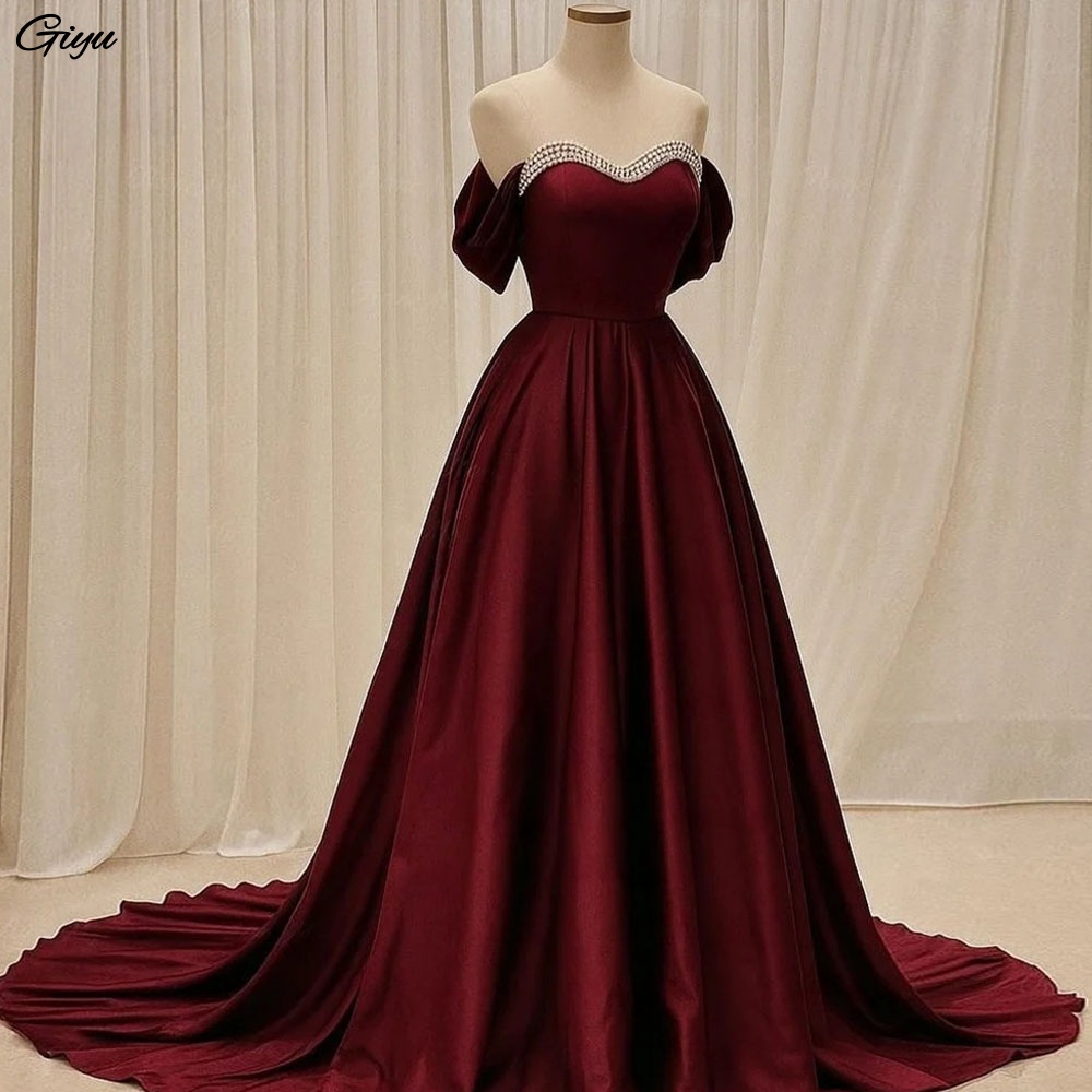 Women'S Formal Dinner Wear - Gaun Pesta Wanita Giyu Brown Kerah