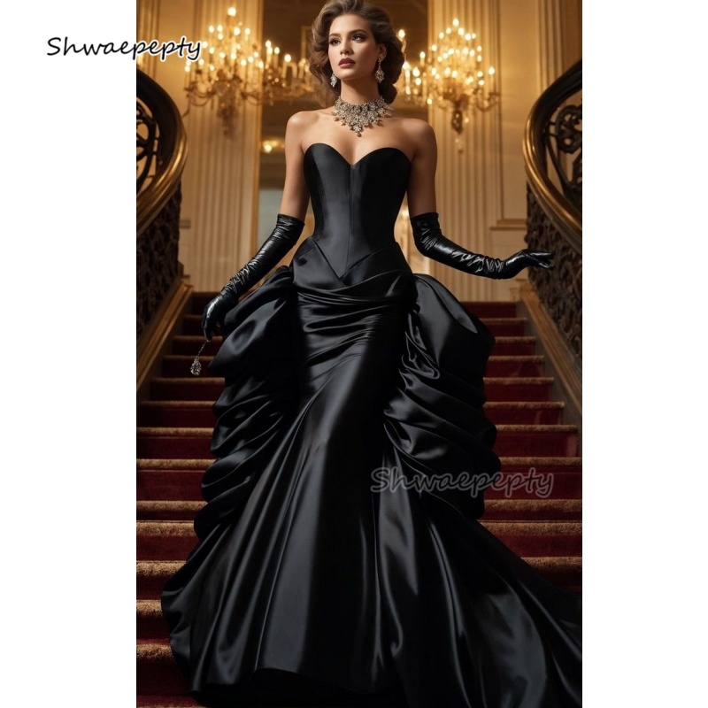 Women'S Gothic Formal Wear - Gaun Prom Putri Duyung Victoria Antik