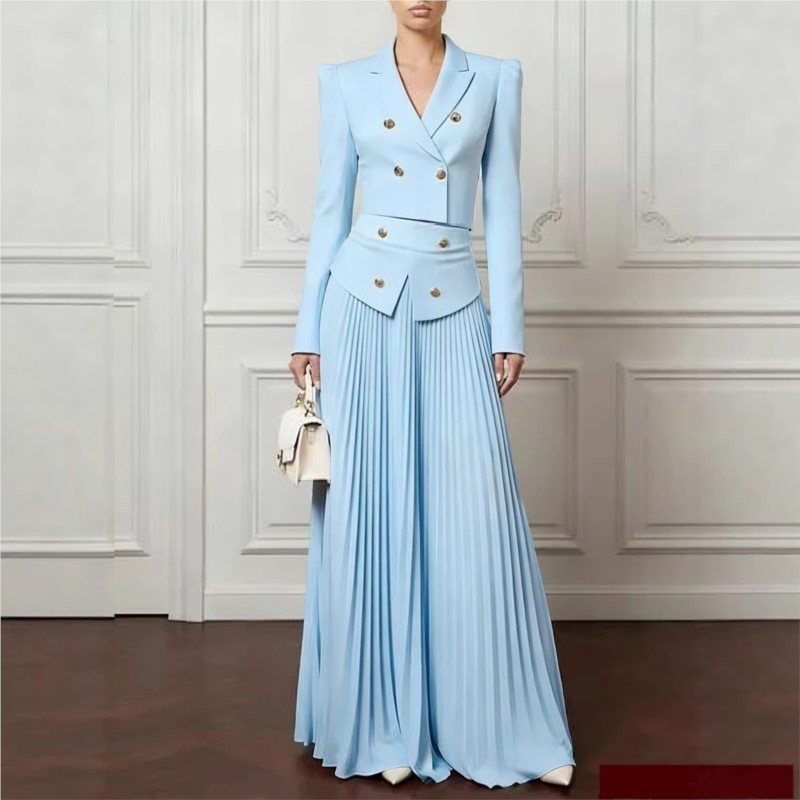 Female Formal Wear - Setelan 2 Potong Berkelas dengan Blazer