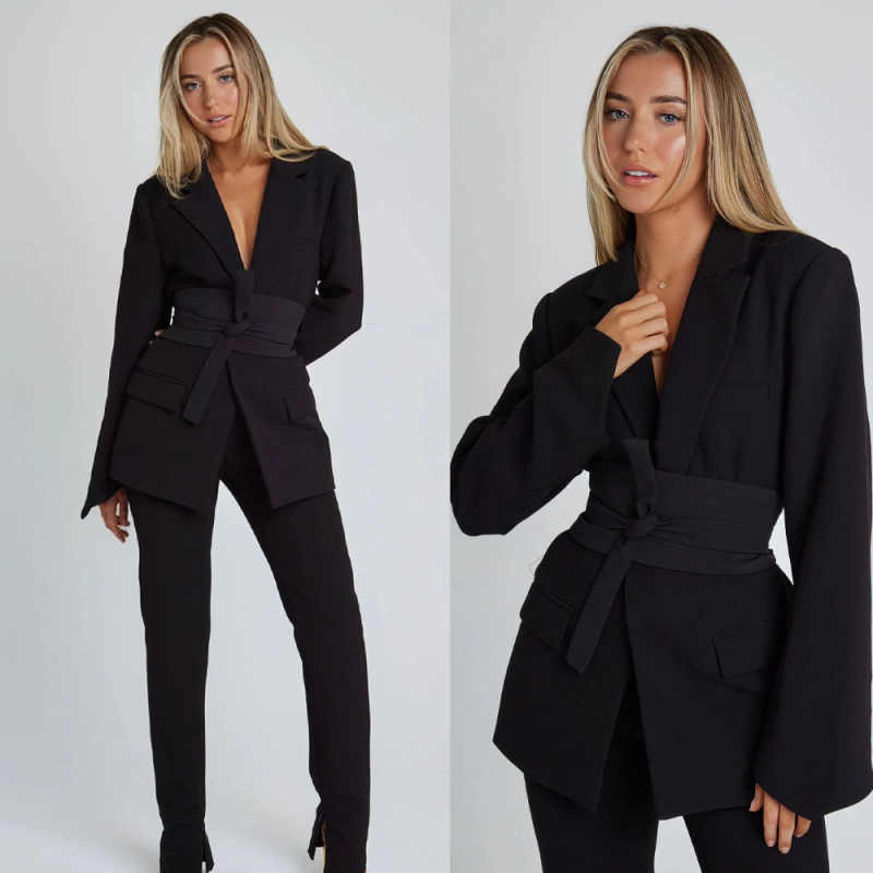 Women'S Formal Dinner Wear - Setelan Jas Wanita yang Elegan, Terdiri
