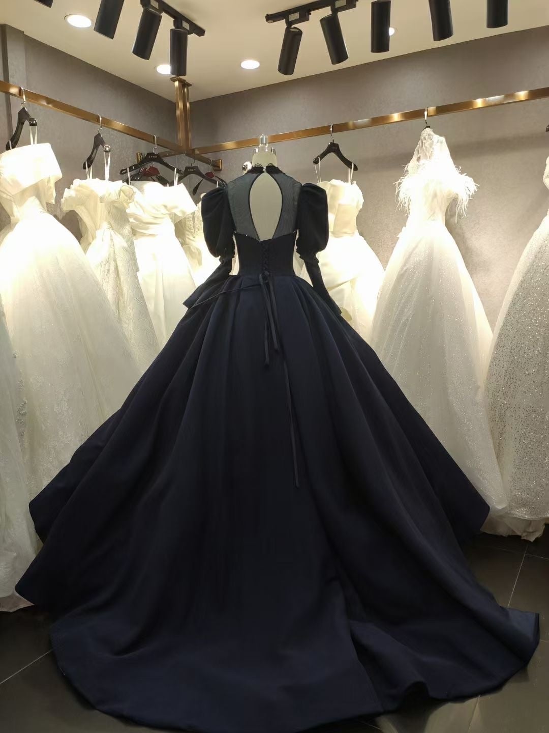 Gaun Pengantin Hitam Gotik Gau - Women'S Gothic Formal Wear ulasan dan harga