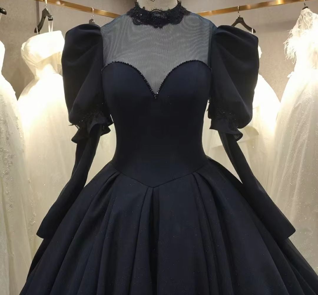 Gaun Pengantin Hitam Gotik Gau - Women'S Gothic Formal Wear ulasan dan harga