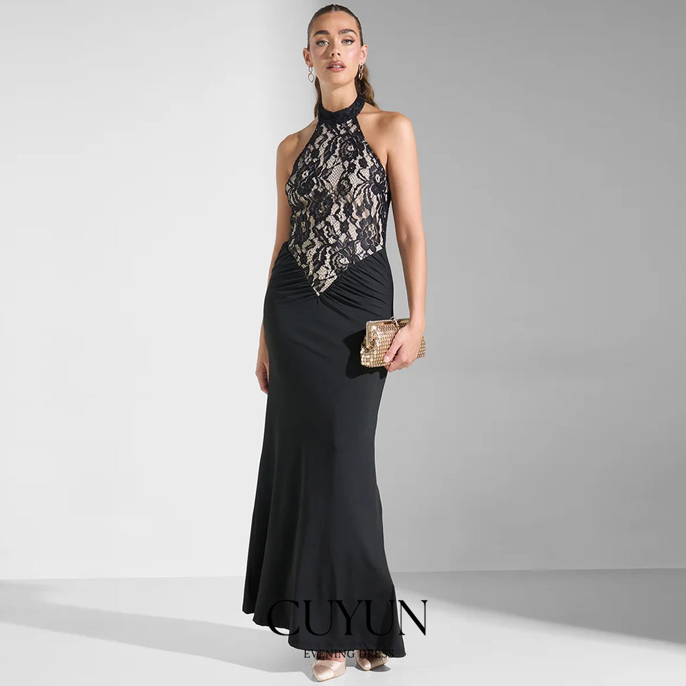Gaun Malam Wanita CUYUN Hitam  - Women'S Formal Dinner Wear ulasan dan harga