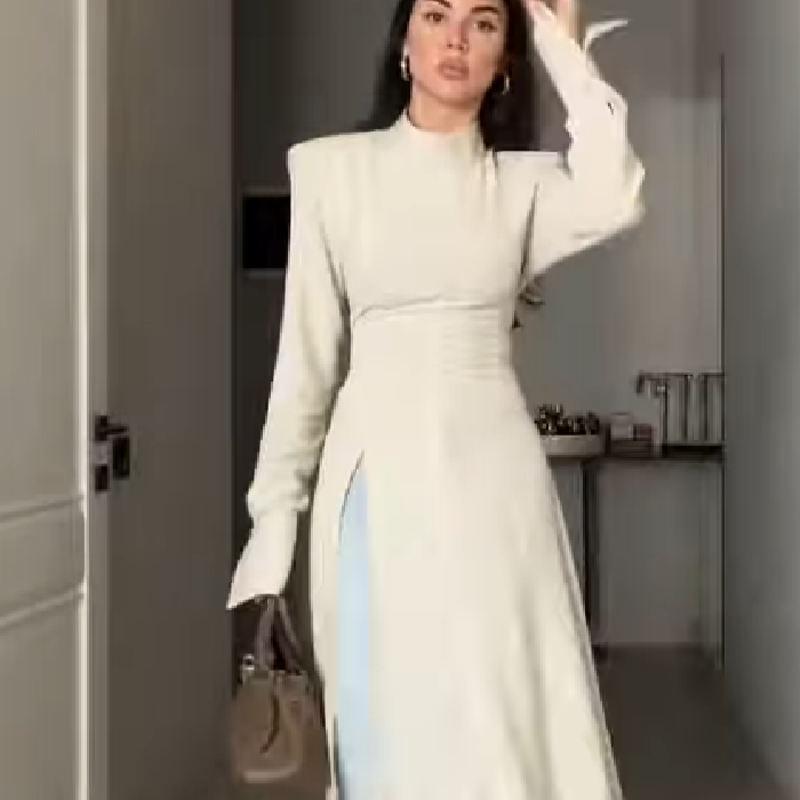 Gaun Maxi Wanita Elegan Berker - Female Formal Wear ulasan dan harga