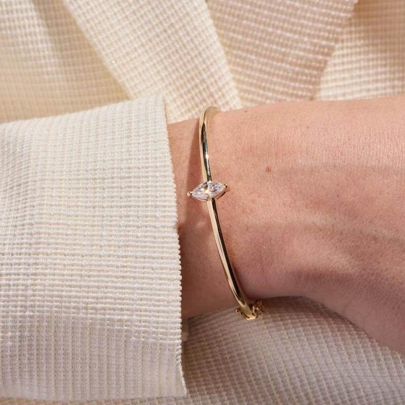 Gelang Kristal Berkilau Model  - Women'S Formal Dinner Wear ulasan dan harga