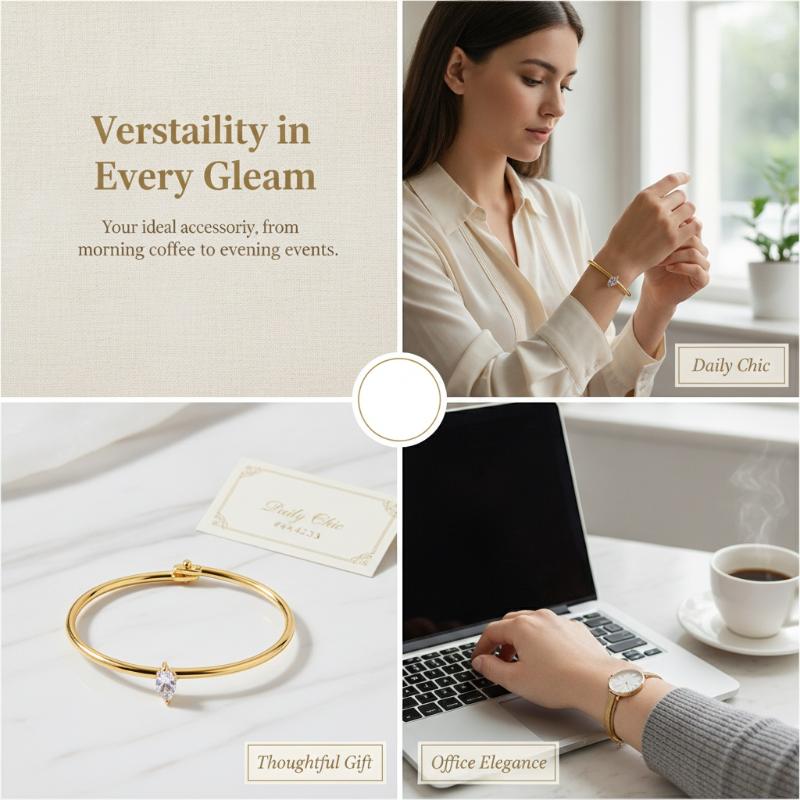 Gelang Kristal Berkilau Model  - Women'S Formal Dinner Wear ulasan dan harga
