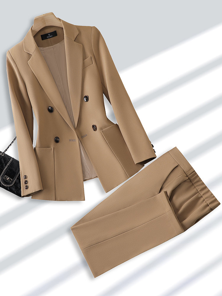 Setelan pakaian bisnis wanita, - Women Formal Wear With Black Blazer ulasan dan harga