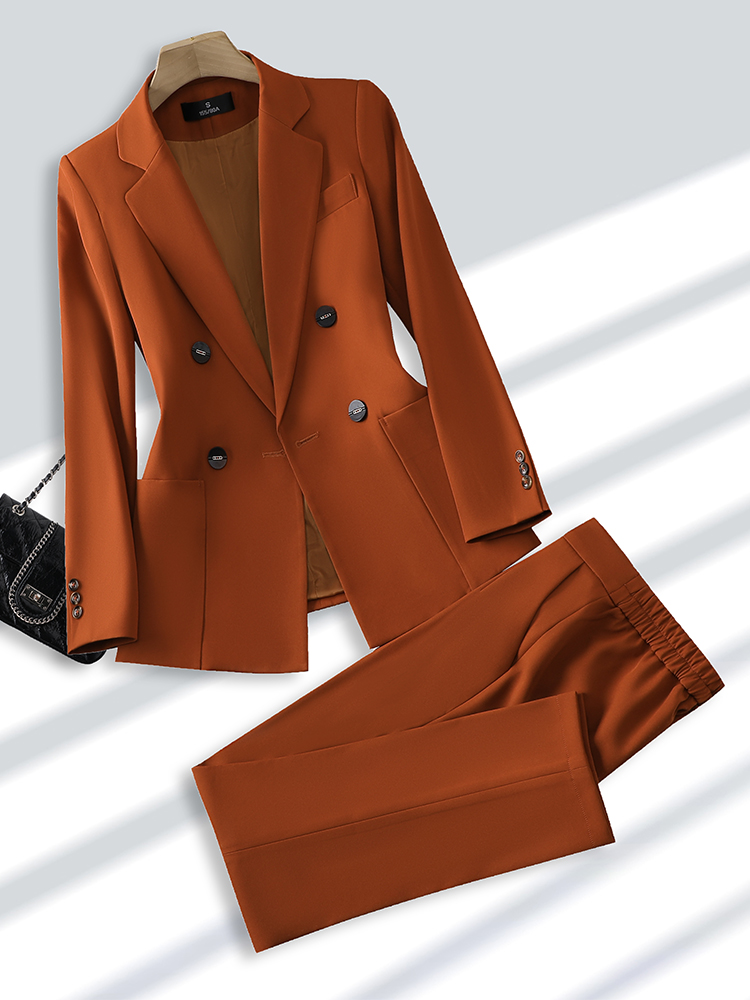 Setelan pakaian bisnis wanita, - Women Formal Wear With Black Blazer ulasan dan harga