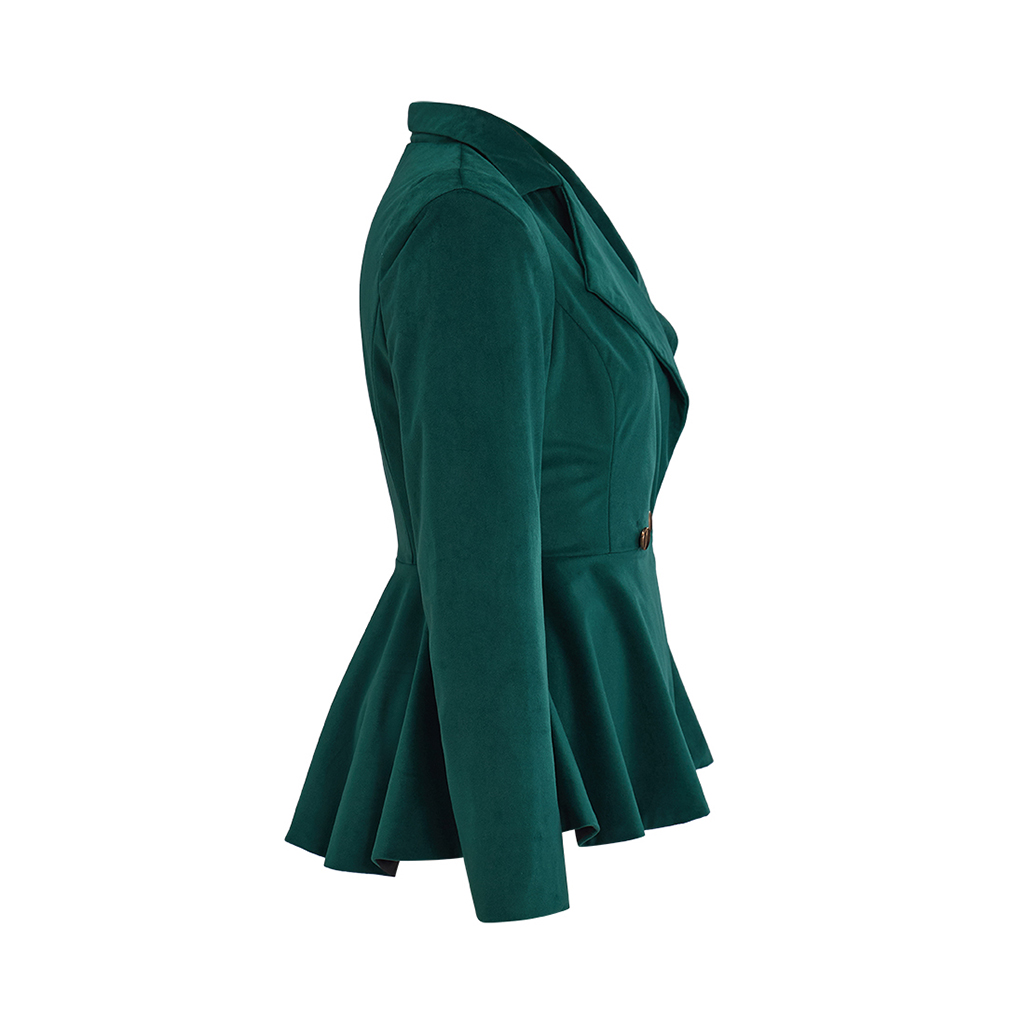 Jaket Beludru Hijau Vintage Go - Women'S Gothic Formal Wear ulasan dan harga