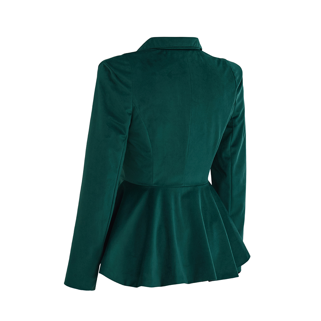 Jaket Beludru Hijau Vintage Go - Women'S Gothic Formal Wear ulasan dan harga