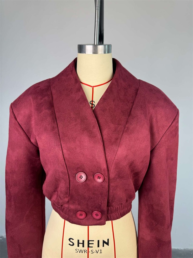 Jas Wanita Burgundy 1 Potong B - Women Formal Wear Coat ulasan dan harga
