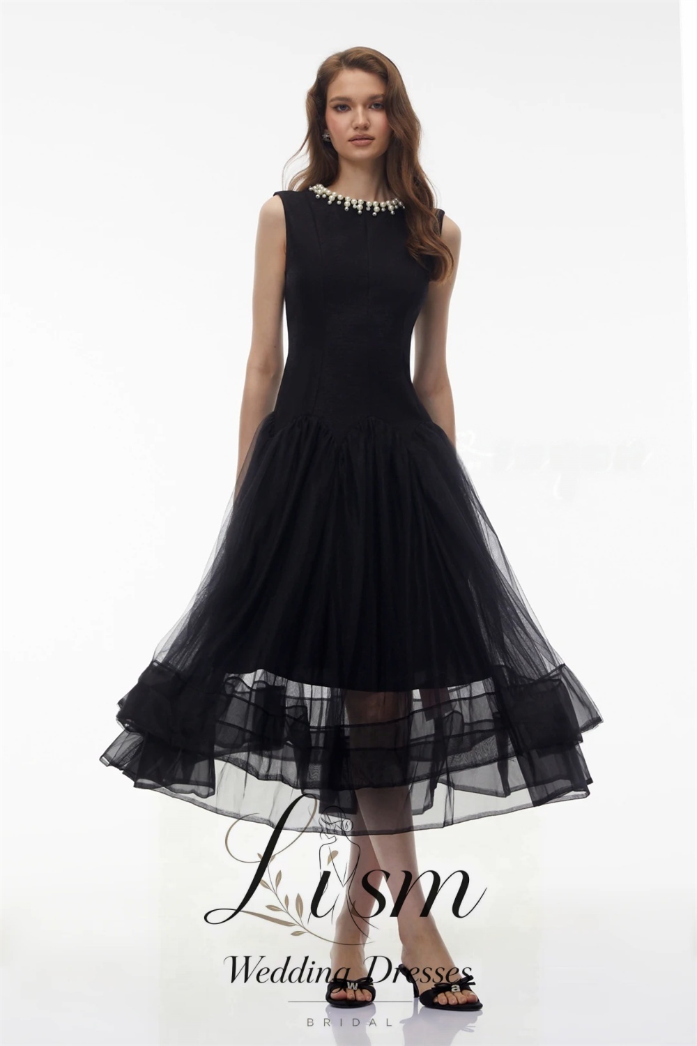 Gaun Prom Hitam Mewah Lism den - Women'S Formal Dinner Wear ulasan dan harga