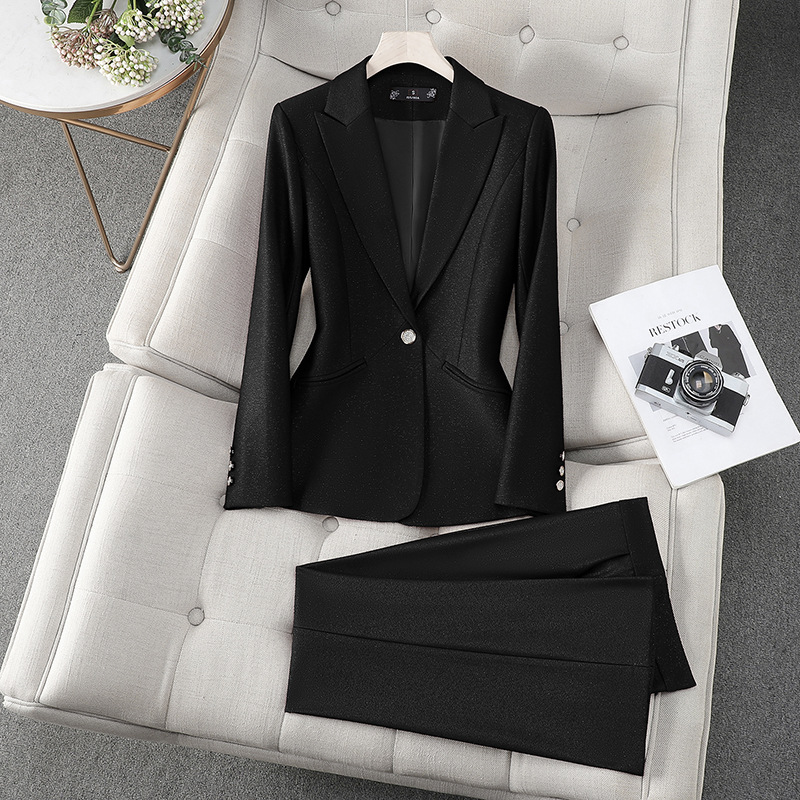 Setelan Jas Formal Wanita 2 Po - Women Formal Wear With Black Blazer ulasan dan harga