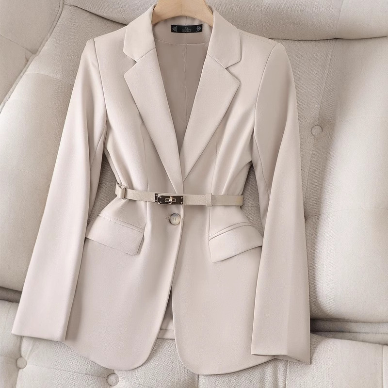 Blazer Wanita Kantoran Jaket L - Women Formal Wear With Black Blazer ulasan dan harga