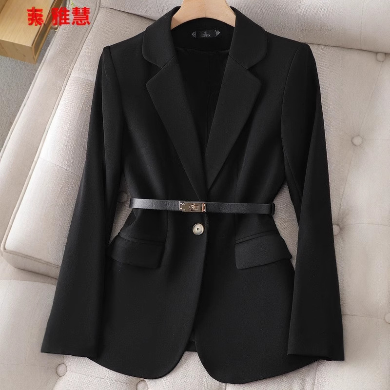 Blazer Wanita Kantoran Jaket L - Women Formal Wear With Black Blazer ulasan dan harga