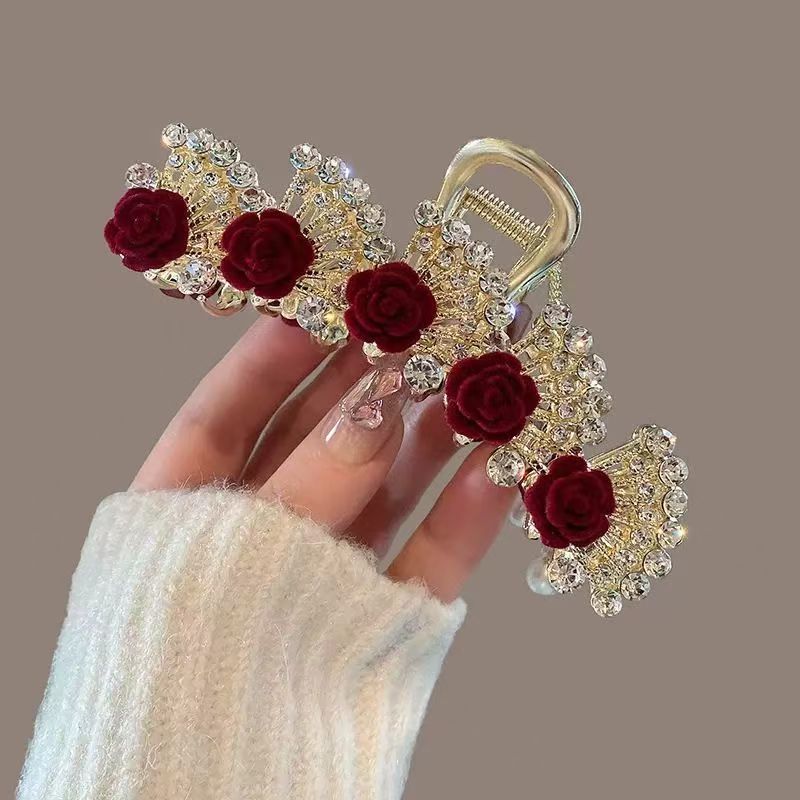Jepit Rambut Vintage Merah Ber - Women Formal Event Wear ulasan dan harga