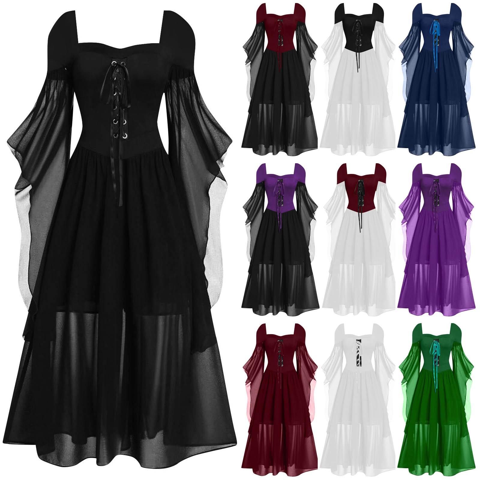 Gaun Halloween 2026 Model Off  - Women'S Gothic Formal Wear ulasan dan harga