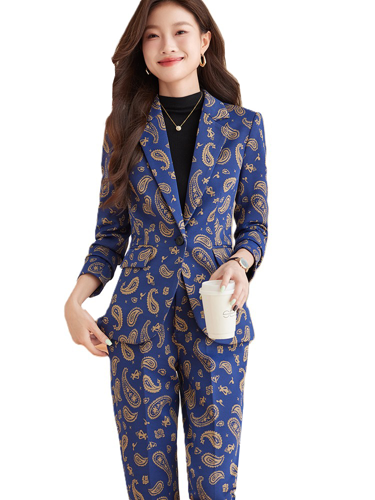 Setelan Celana Wanita Pakaian  - Women Formal Wear With Black Blazer ulasan dan harga