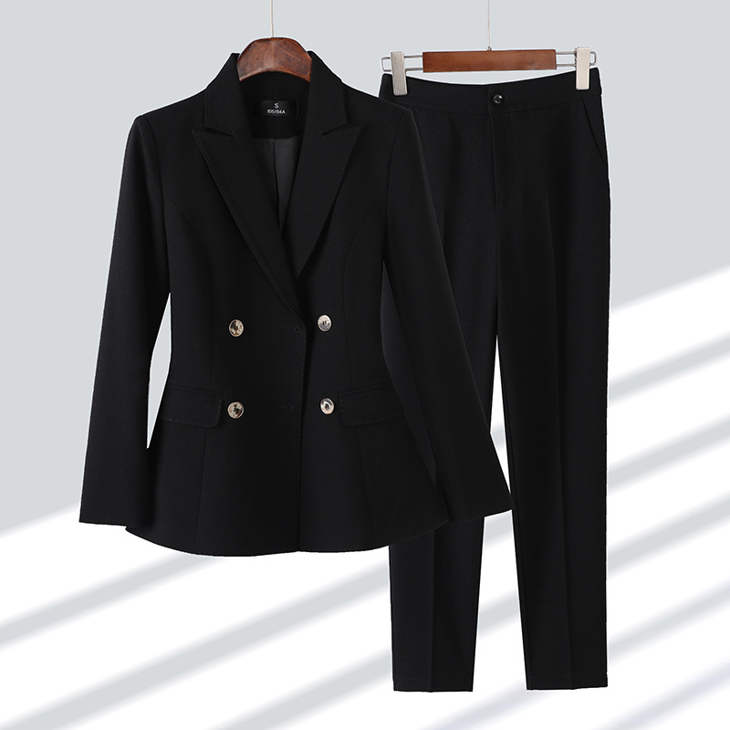 Setelan Jas Wanita Formal untu - Women Formal Wear With Black Blazer ulasan dan harga