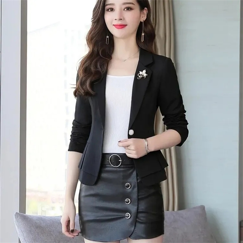 Jas Wanita Formal Slim Warna M - Women Formal Wear With Black Blazer ulasan dan harga