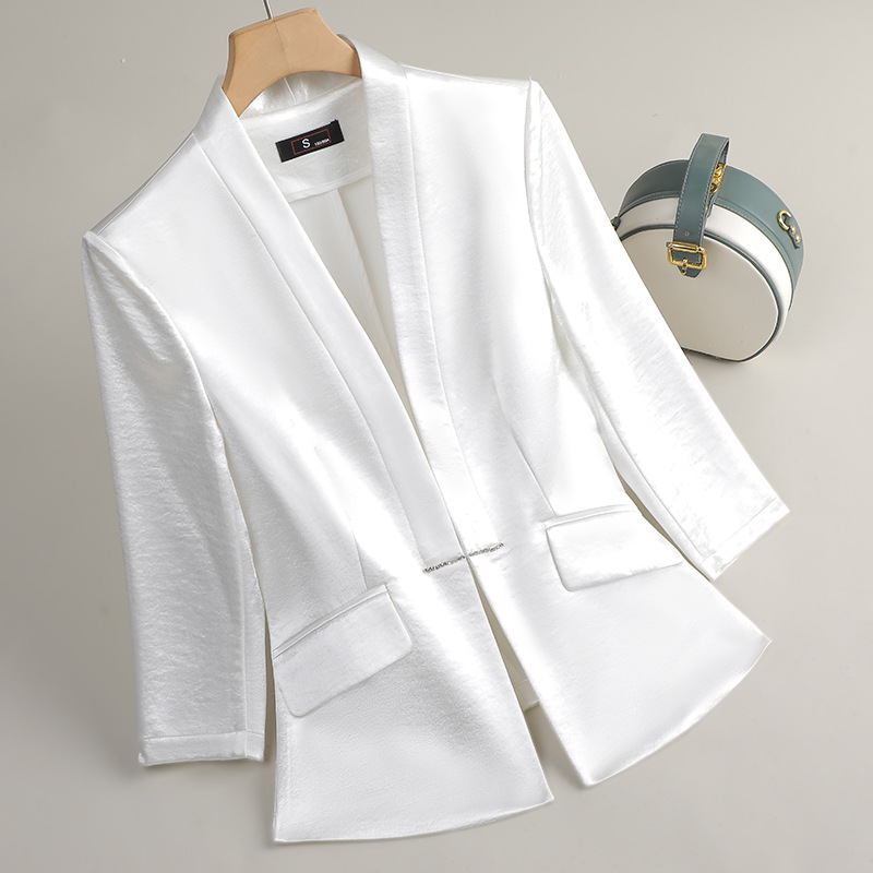Blazer Hitam Putih Biru Wanita - Women Formal Wear With Black Blazer ulasan dan harga