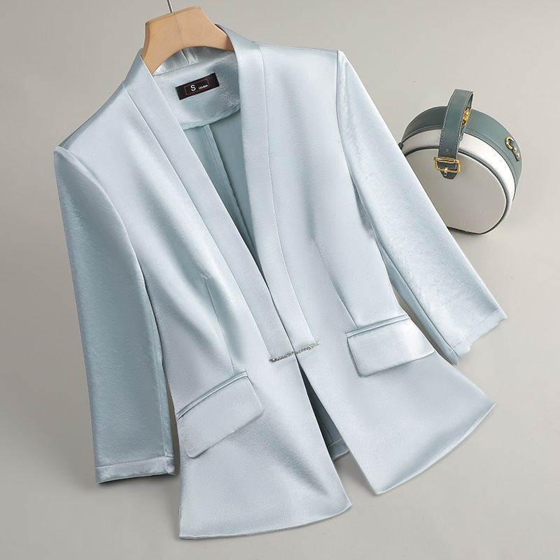 Blazer Hitam Putih Biru Wanita - Women Formal Wear With Black Blazer ulasan dan harga